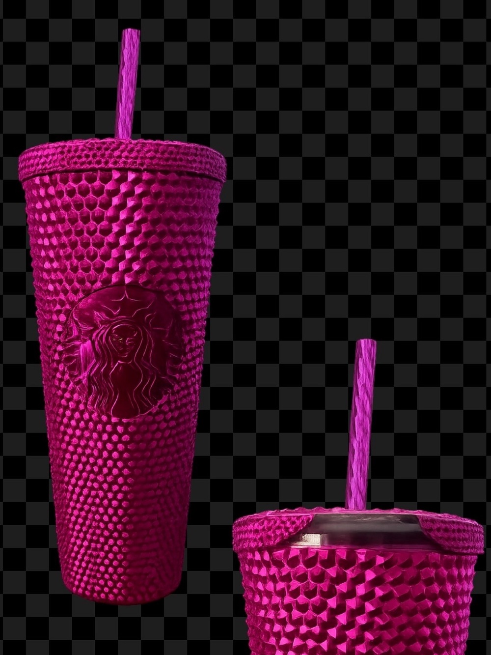 Starbucks Metallic Magenta Studded Cold Cup